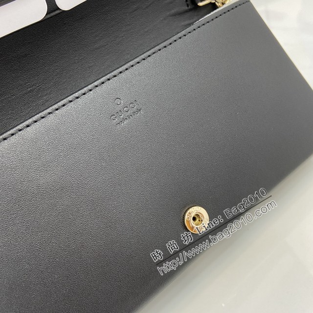 Gucci專櫃古馳最新款Horsebit 1955系列鏈帶錢包 jh2887型號：621892